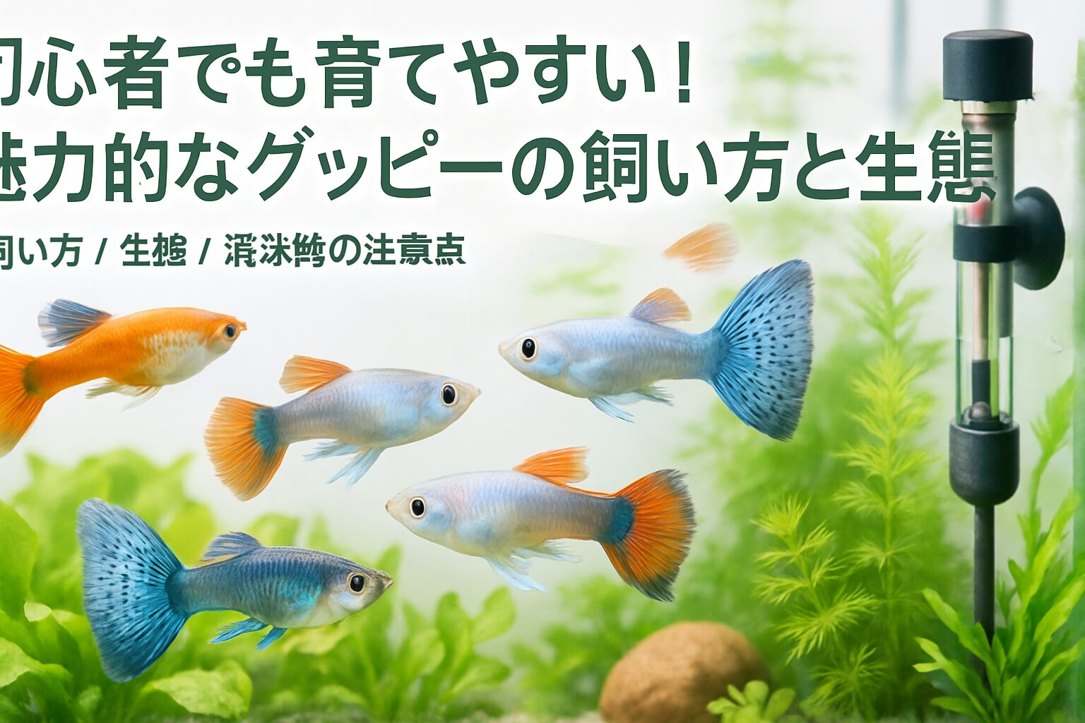 グッピーの水槽