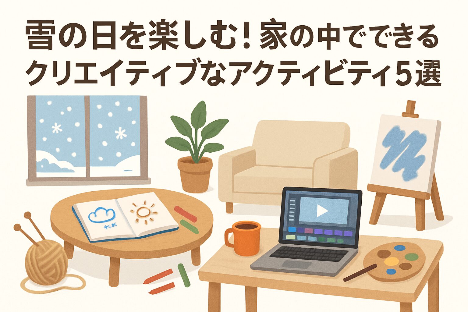 雪の日を楽しむ家の中でのアクティビティ