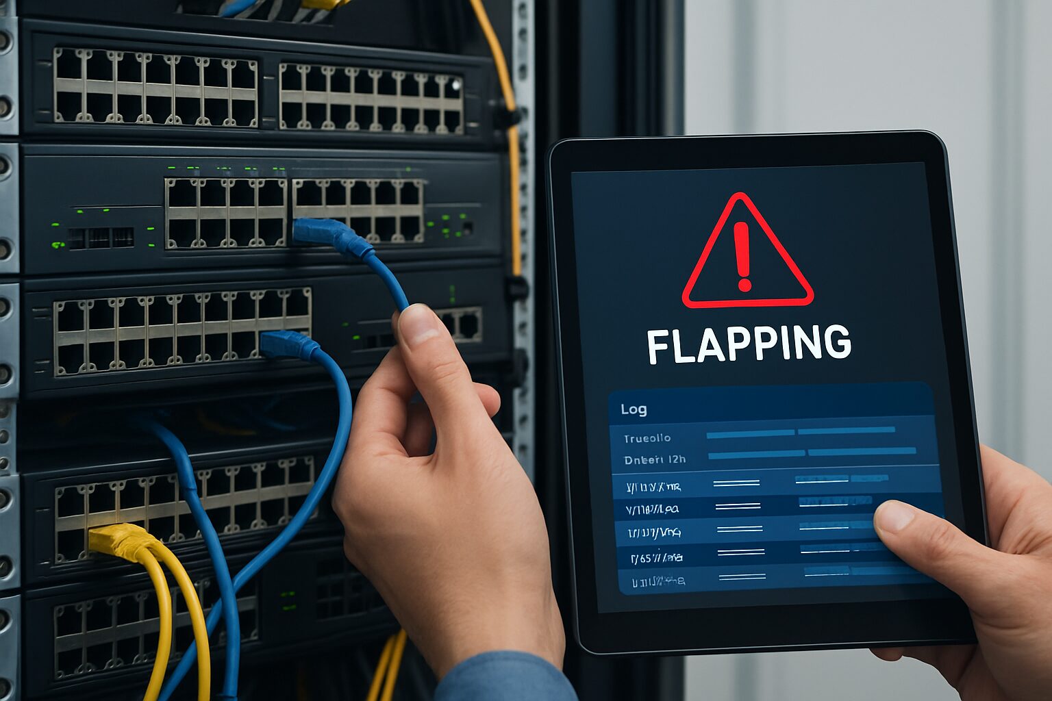 スイッチのフラッピング作業