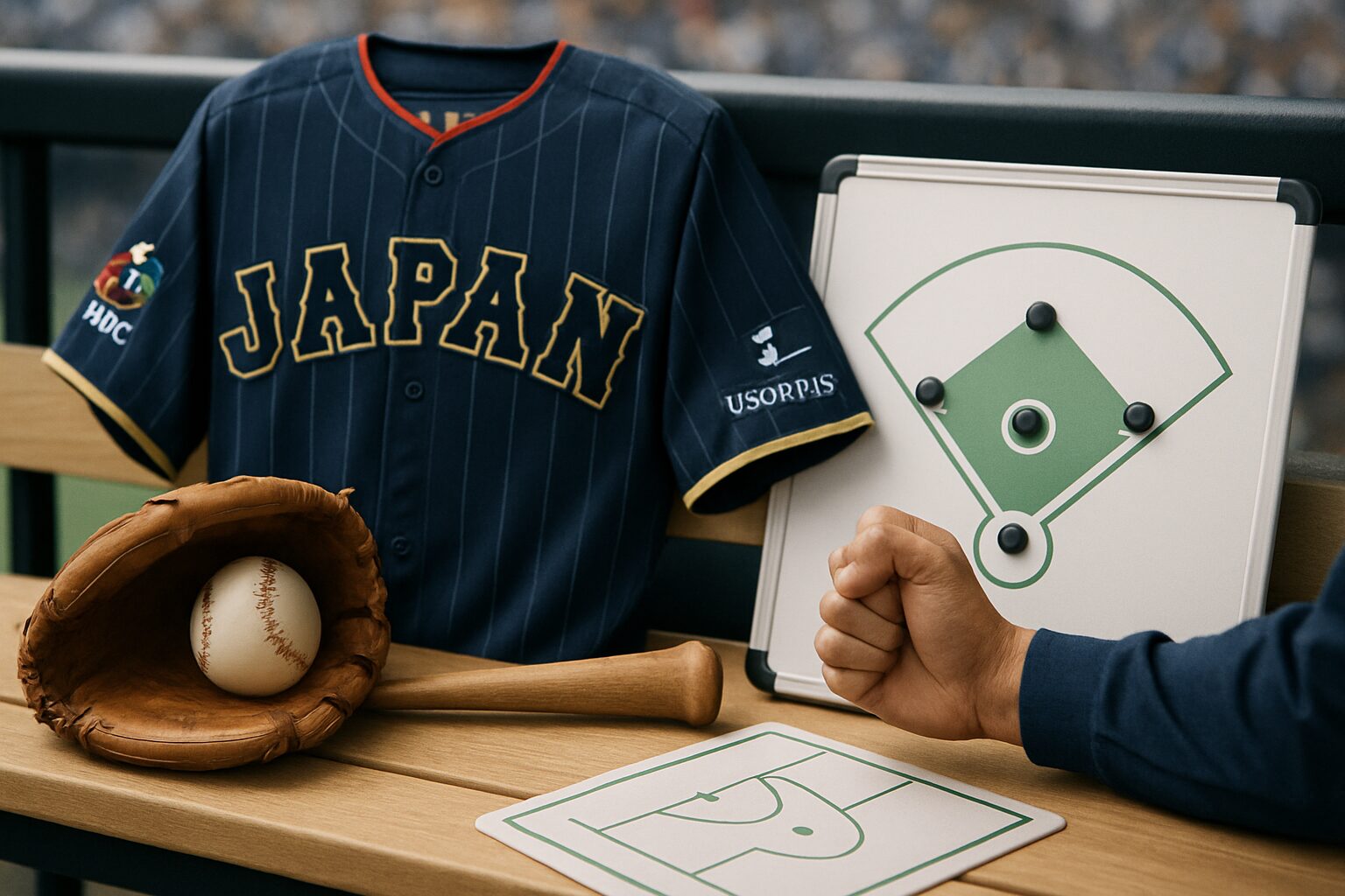 WBCキャプテンが指導するシーン